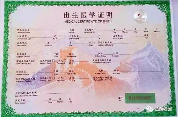 《出生医学证明》首次签发指南