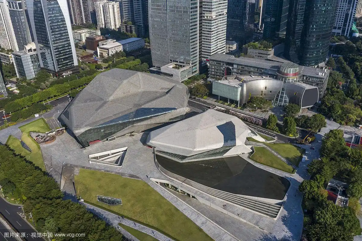 广州市 广州大剧院 航拍