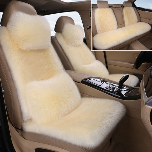坐垫冬季汽车羊毛毛绒长毛座垫女毛加厚冬天通用座套