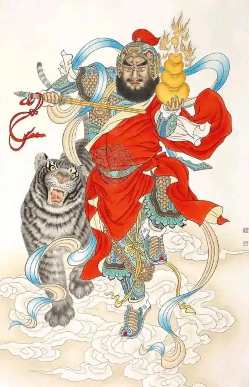 民间故事:财神赵公明收服黑虎座骑