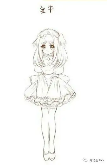 简笔画第二期教程: 7,天秤座下面就给大家分享十二星座公主简笔画十二