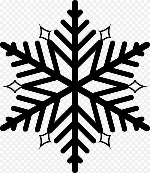 雪花电脑图标剪贴画-雪花