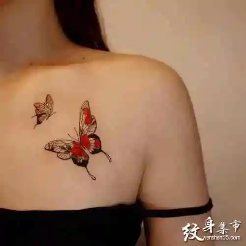 小清新花花纹身手稿图案