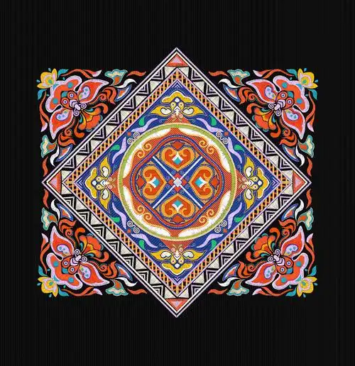 花西子 x 苗族印象 - 刺绣插画