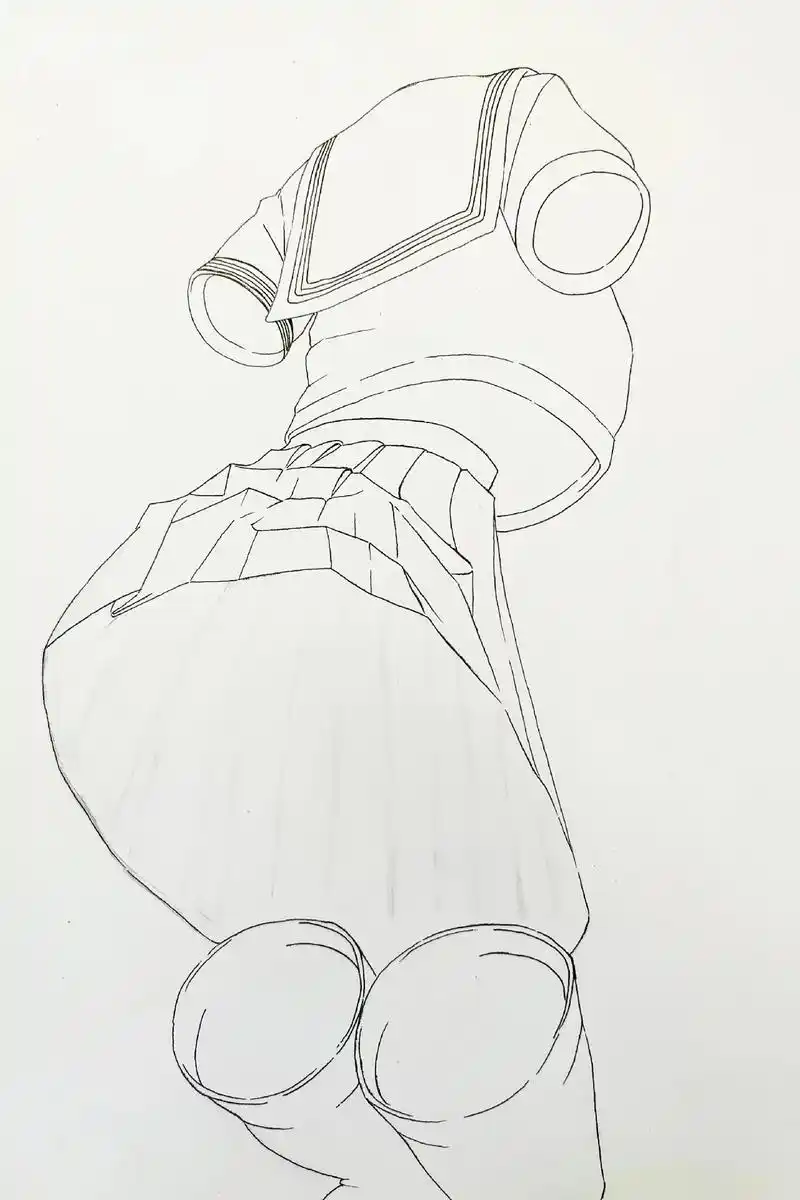 手绘 #画画 #临摹 #绘画过程 #jk制服