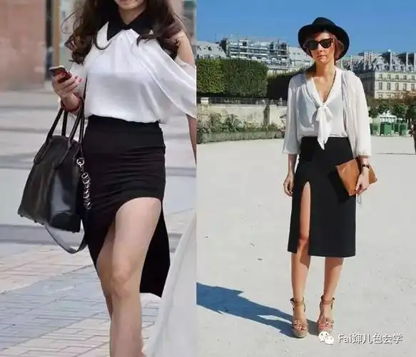 fai婶儿 | 腿长2米不是梦!侧开衩裙,无往不利的美腿神器!