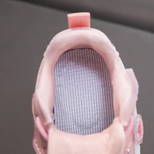 儿童运动鞋厚底2022秋冬季新款休闲跑步鞋女童老爹鞋粉色学生鞋子 325