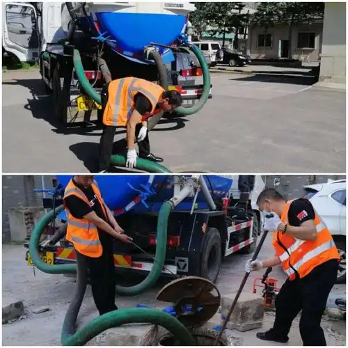 吸污车作业