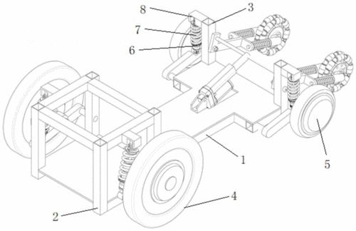 一种轮式底盘行走机构
