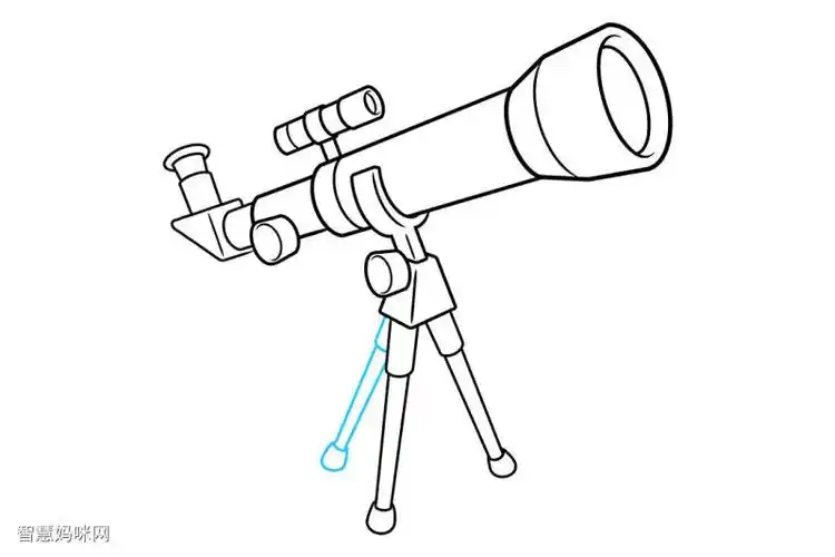 望远镜怎么画
