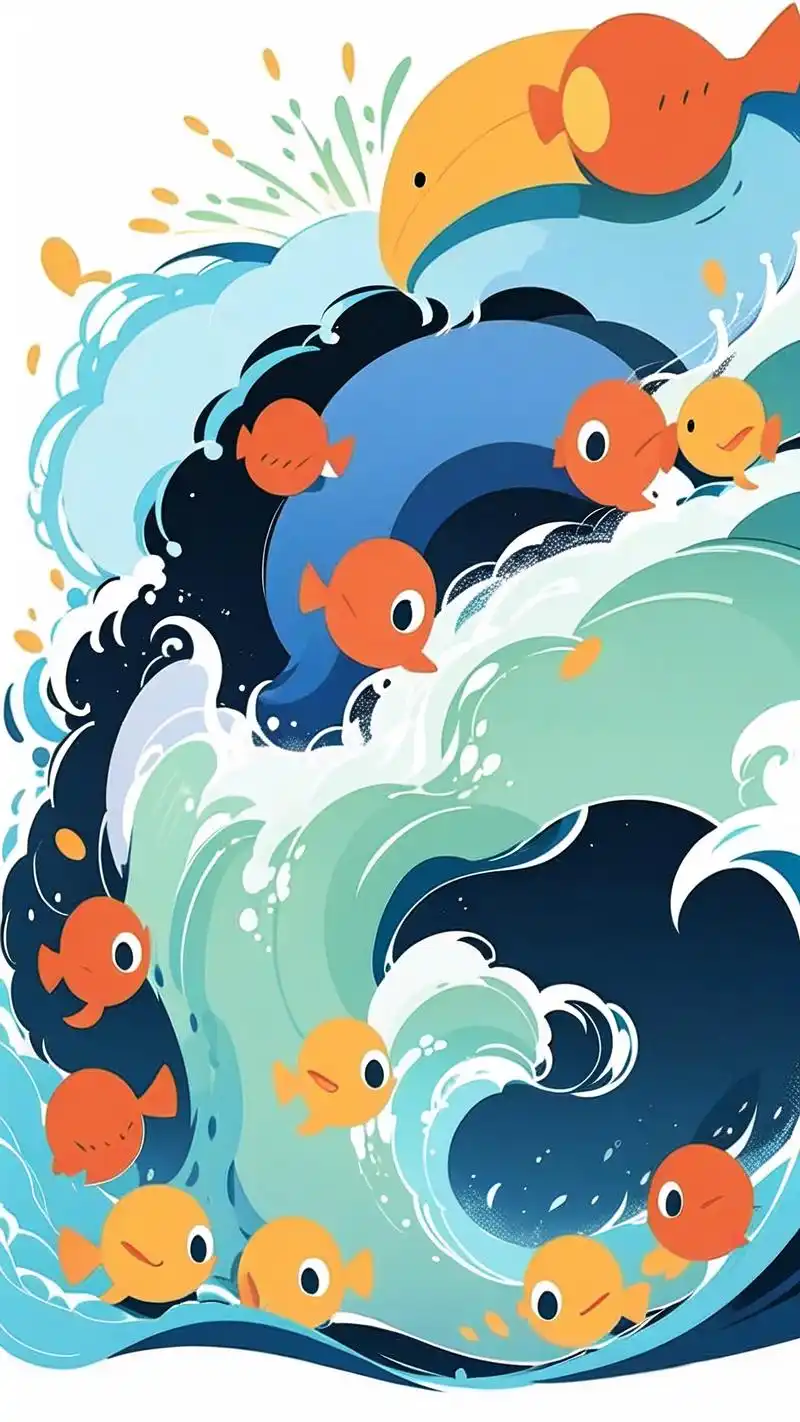 95卡通鱼壁纸来啦!可爱到犯规91 卡通鱼壁纸来啦!