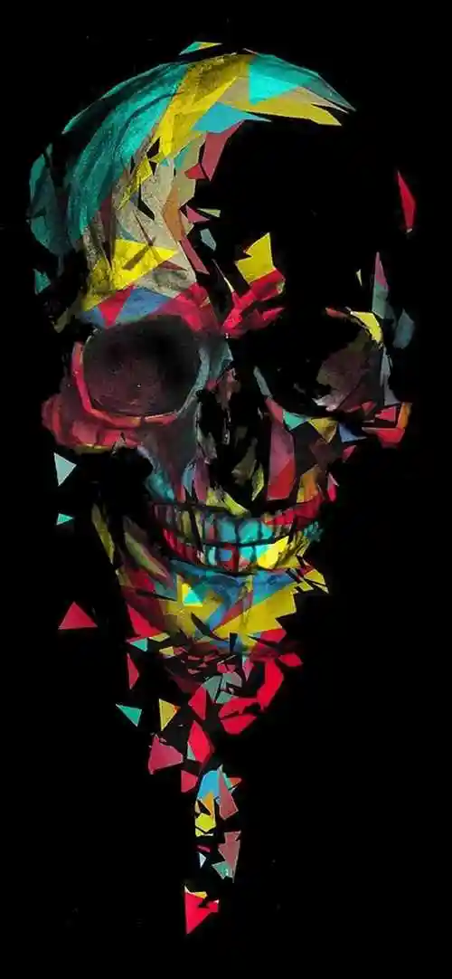 酷酷的骷髅主题手机壁纸,有点小恐怖哦