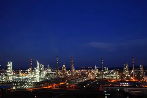 惠州大亚湾石化城晚霞夜景