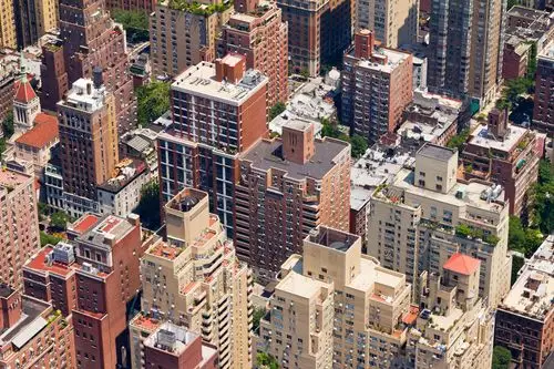 鸟瞰城市建筑风景