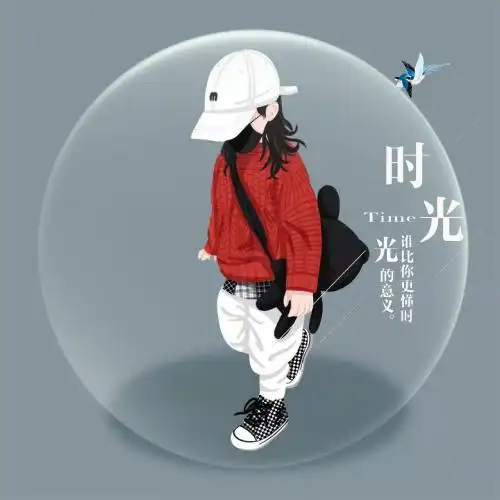 手绘卡通人物头像无水印头像制作模板现成的