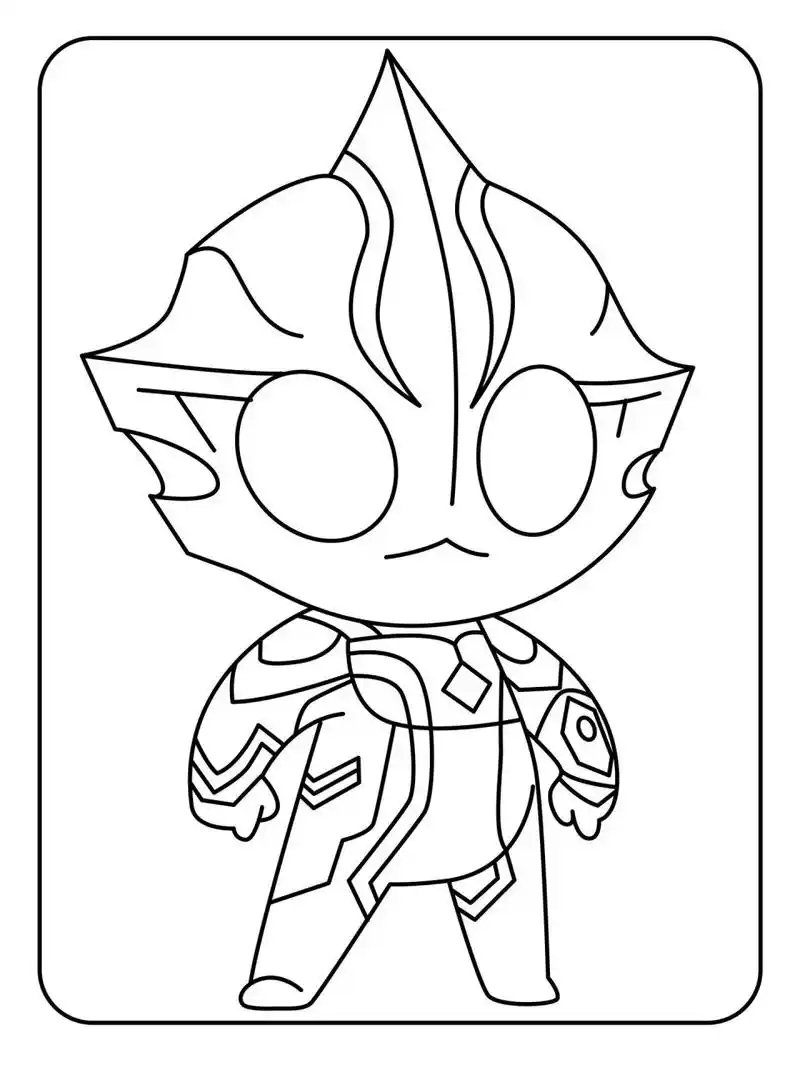 99q版奥特曼涂色简笔画 | 全素材120张75   97用涂色的方式培养