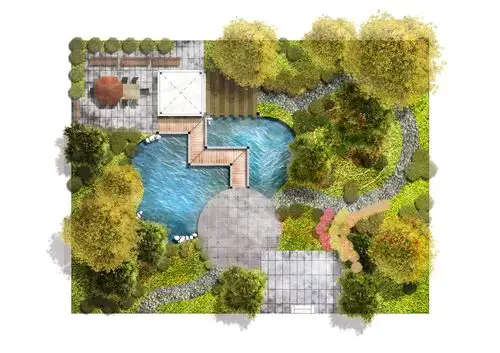 [讨论]ps彩平第一讲作业:小庭院景观平面图(此处回帖上传作业)