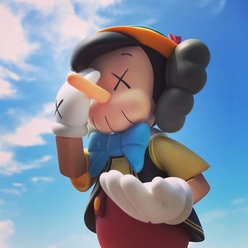 mand kaws匹诺曹公仔限量手办玩偶玩具潮流桌面摆件送男女友礼物