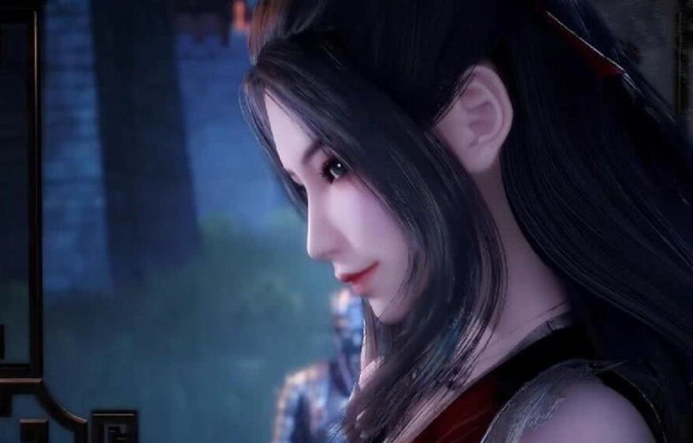 因为在这里焰灵姬竟然换了一身"嫁衣",看上去不仅美得不似在凡尘能有