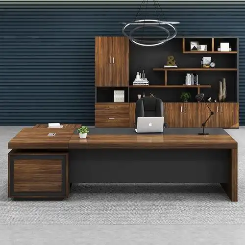 老板桌简约现公桌总裁桌主管桌经理桌大班台桌椅组合办公家具