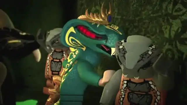 乐高幻影忍者蛇怪们来到一个很诡异的地方