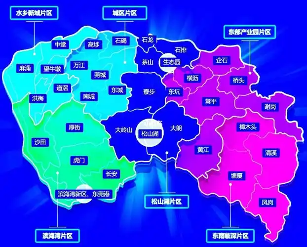 东莞区域划分