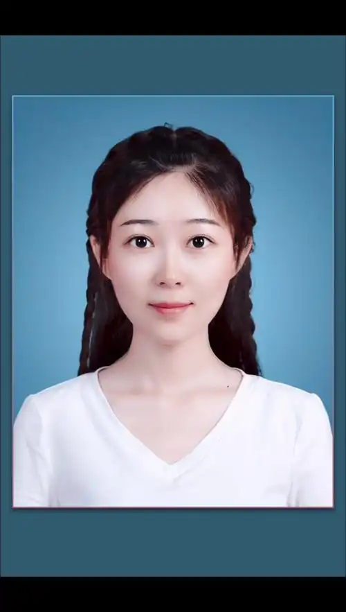 最美证件照#美女要可爱的发型你觉得像她妈