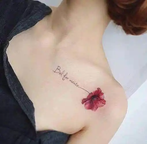 女孩把纹身纹到这个部位: 我纹身但我还是好女孩