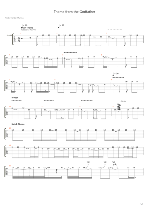theme from the godfather(教父主题曲)吉他谱