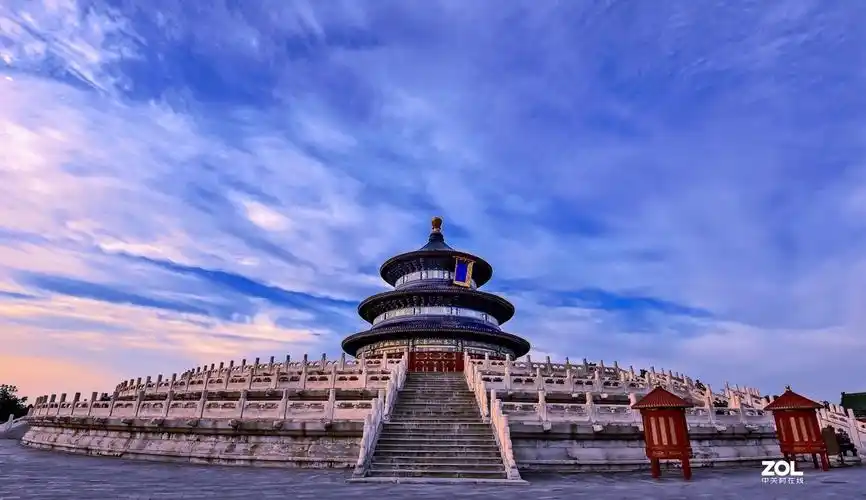 天坛公园闭园前的景色