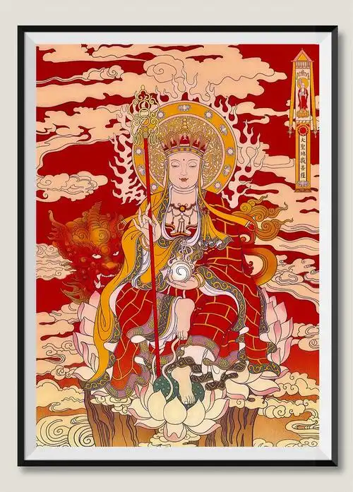 佛像画 | 地藏王菩萨