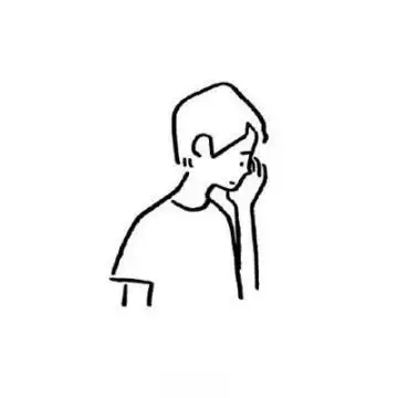 手绘头像男生黑白简约2019最新简笔画头像男生呆萌搞怪