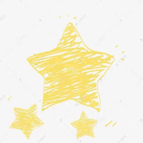 手绘涂鸦星星