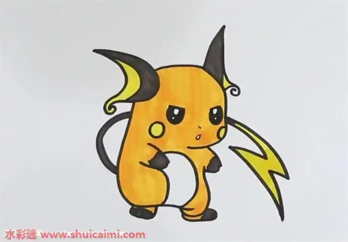 雷丘王怎么画雷丘王简笔画简单好看