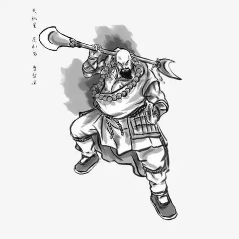 水浒传鲁智深简笔画 水浒传鲁智深简笔画简单