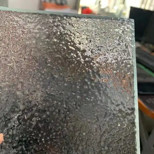 格美特冰晶纹热熔玻璃 支持定制创意水晶纹 隔断墙背景墙隔断