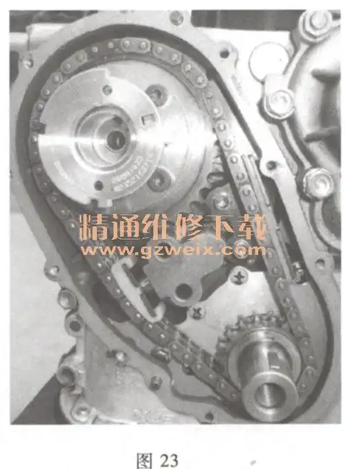金杯阁瑞斯(2. 0l v19)发动机正时校对方法