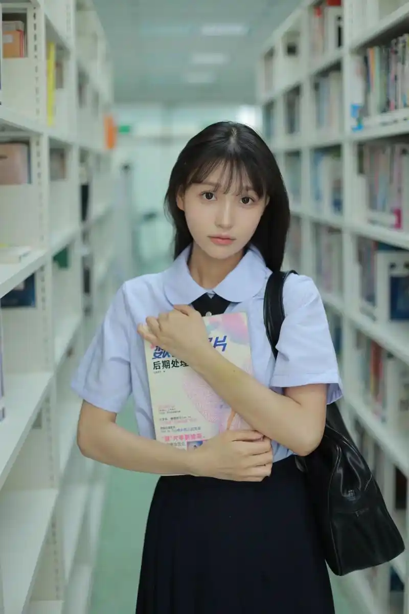 91图书馆小清新拍照构图及姿势.