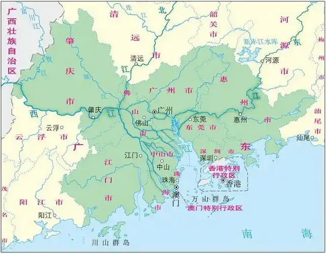 珠江是在哪个省份(河流盘点:珠江作为我国年径流量第二大河,上游水系