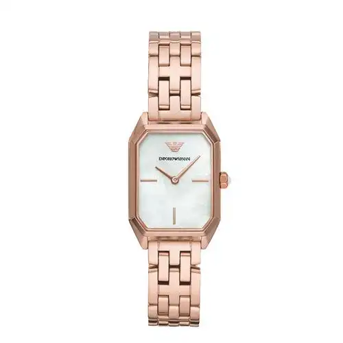 阿玛尼emporioarmani手表女通勤气质商务方形石英表女腕表ar11147