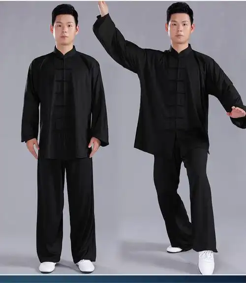 60【官方旗舰】60 太极服 秋冬款牛奶丝太极服男太极拳练功服男装
