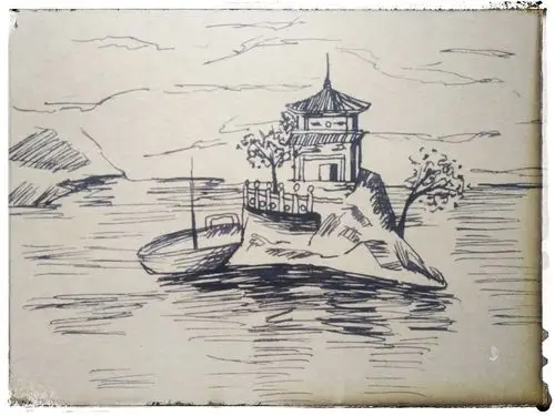 钢笔风景速写03