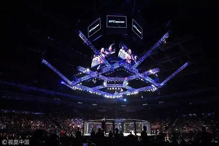 现场超过一万名观众环坐在ufc标志性八角笼周围,为来自国内外24位格斗