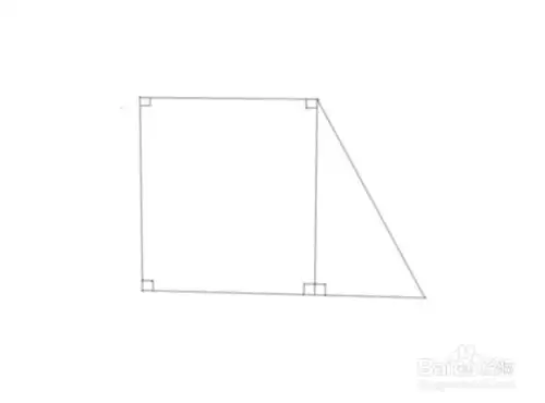 五个直角怎么画