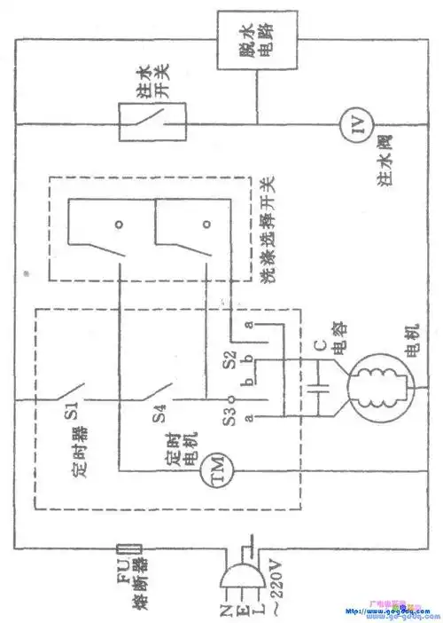 白兰xbb303s洗衣机电路图
