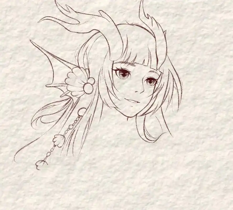 教你画王者荣耀人物——西施(附过程图) 绘画工具ipad,绘画软件pro