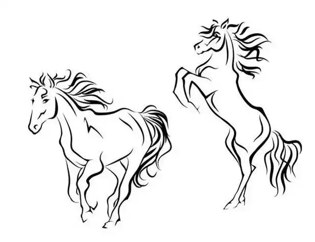 马的马蹄简笔画