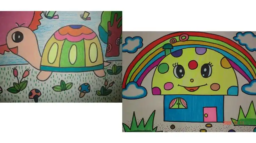 立新教育集团一年级线上美术课《有趣的半圆形》