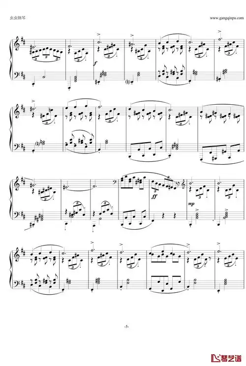 即兴曲op.90 no.2钢琴谱-舒伯特-又名d899 no.25