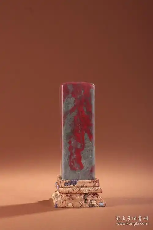 昌化鸡血石印章《鸿运当头》血色鲜艳六面血高端料